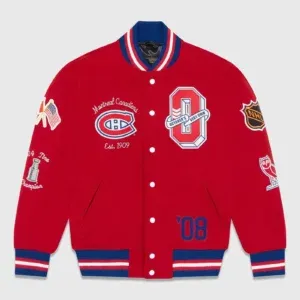 Boston Bruins OVO Varsity Red Jacket
