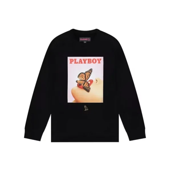 Ovo® Playboy Butterfly Sweatshirt Black